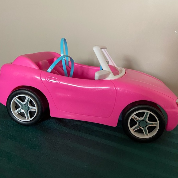 Barbie Other - Pink Convertible Toy Car